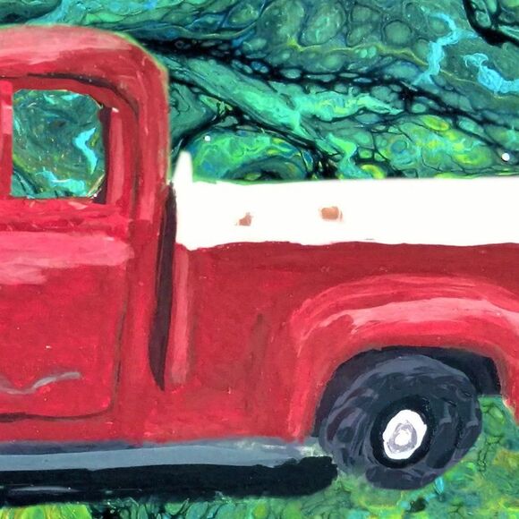 Hand Crafted Framed  Art Print Antique Vintage Truck Print Wall  8x10" Picture - Picture 5 of 7